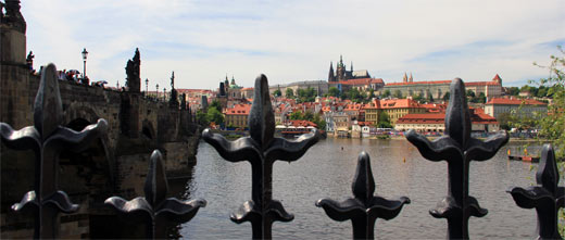Prager Burg von der Karlsbrücke aus