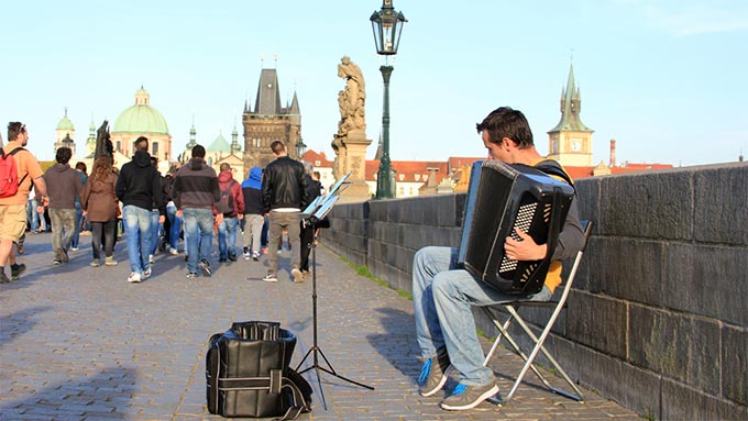 Musiker auf der Karlsbrücke