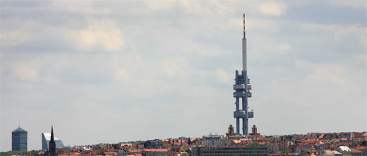 Der Prager Fernsehturm Zizkov Turm